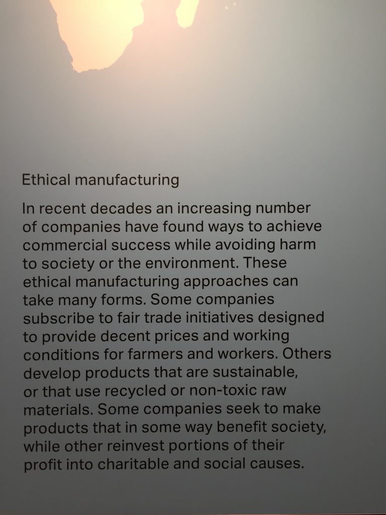 Ethical manufacturing~倫理的な製造